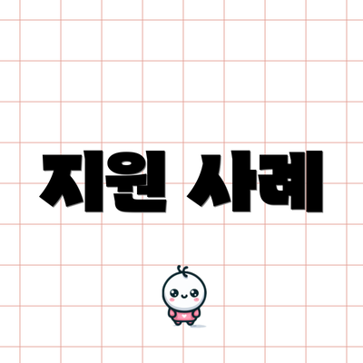 지원 사례