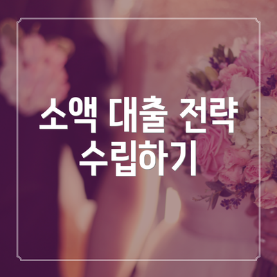 소액 대출 전략 수립하기