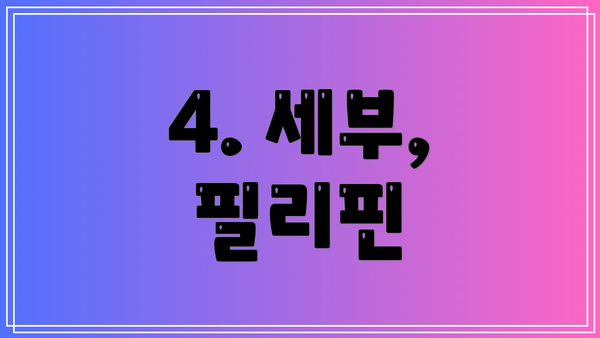 4. 세부, 필리핀