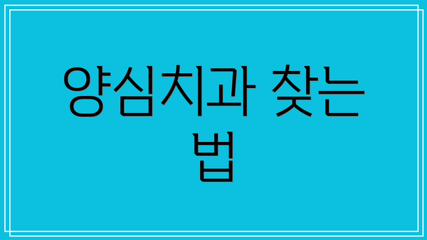 양심치과 찾는 법