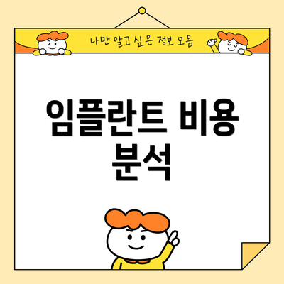 임플란트 비용 분석