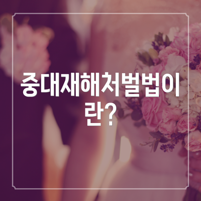 중대재해처벌법이란?