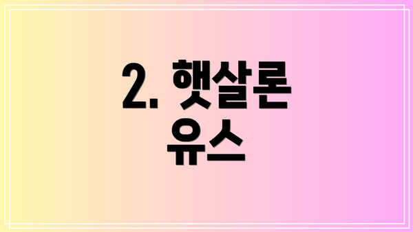 2. 햇살론 유스