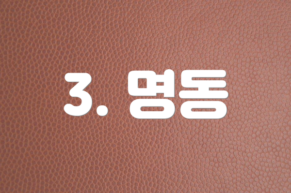 3. 명동