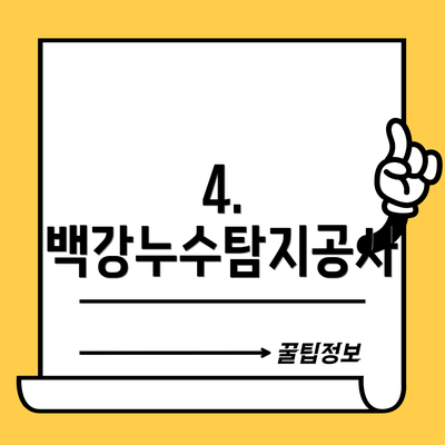 4. 백강누수탐지공사