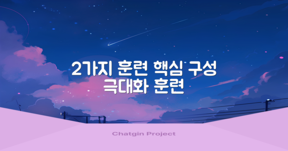 2가지 훈련 구성