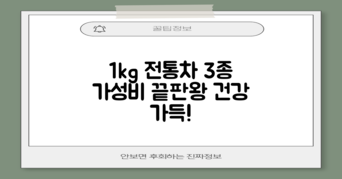 3종 전통차 1kg, 가성비 최고