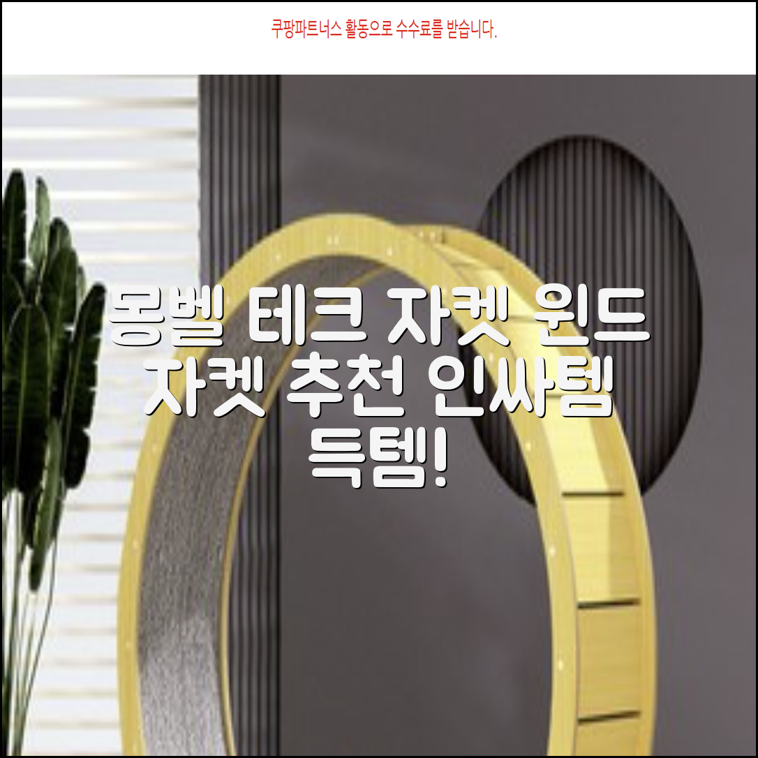 몽벨 남성 테크L 윈드 자켓_MW3HBMJW205 추천 리뷰