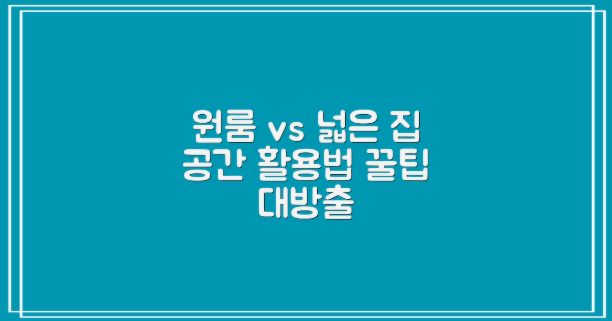 원룸 vs 넓은 집 활용