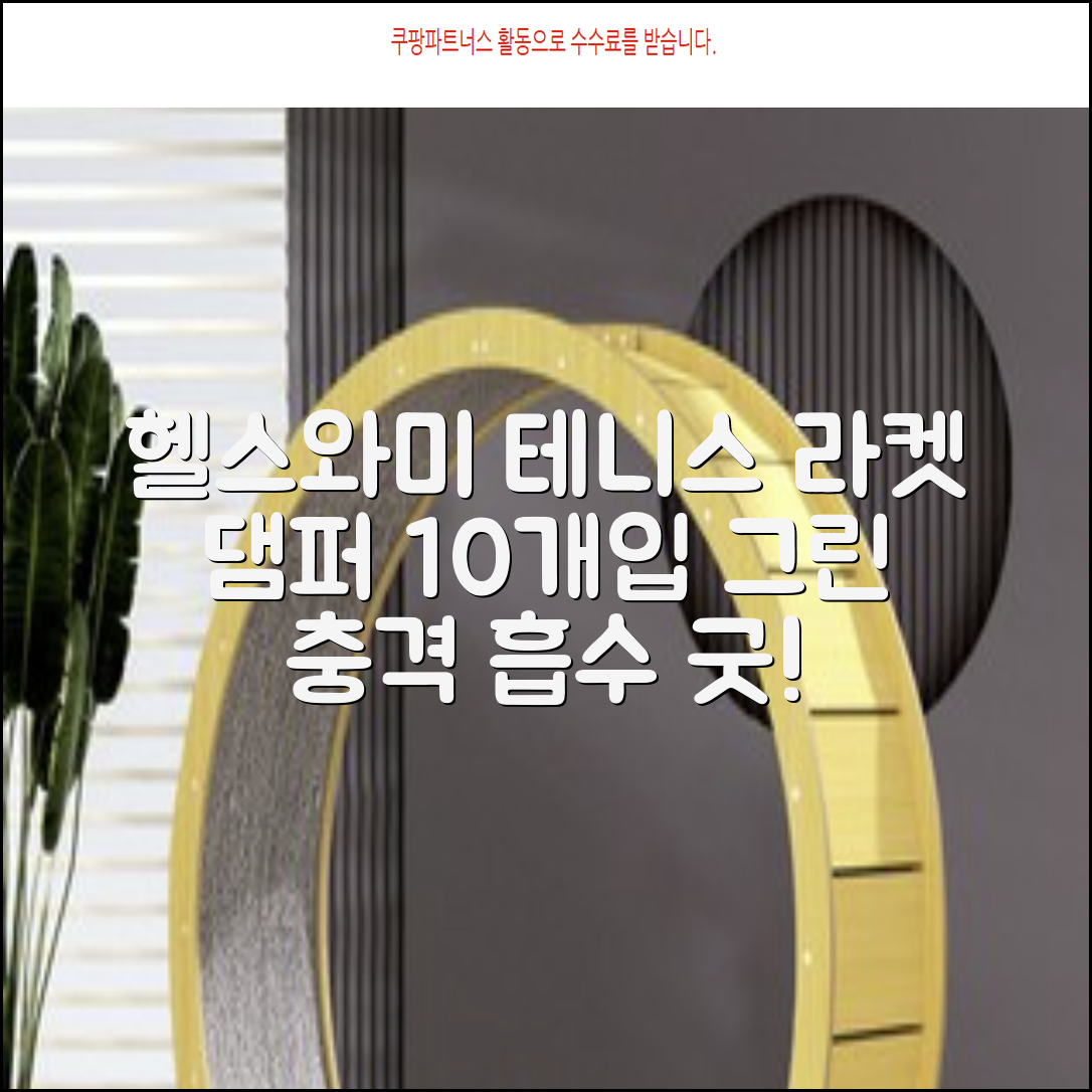 헬스와미 5개 10개몪음 테니스 라켓 진동 방지 댐퍼 고무링 충격 흡수, 10개, 그린 추천 리뷰